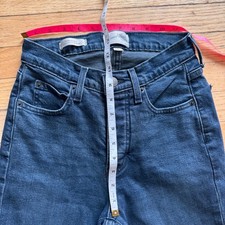 Universal Thread Mid Rise 80s Slim Jeans Dark Wash Button Fly Blue Denim Size 2