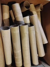 80+ EMPTY CARDBOARD PAPER TOWEL ROLLS TUBES LOT ARTS CRAFTS DIY SUPPLIES 