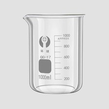 1000ml Glass Beaker Borosilicate Glass Beakers Chemistry Laboratory Glassware
