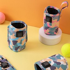 USB Baby Bottle Milk Warmer Thermostat Travel Heater Bag Pouch Portable