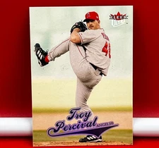 2003 Fleer Ultra Collector Baseball Trading Card Angels Troy Percival #106