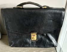 Vintage Hidesign Black Leather Satchel / Bag -See pictures