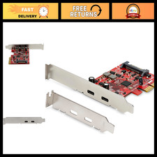 2-Port USB 10Gbps PCIe Expansion Card, High-Speed Data Transfer, TAA Compliant
