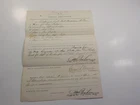 Civil War Document 1865 3rd Massachusetts Artillery Fort Baker D.C. Signed