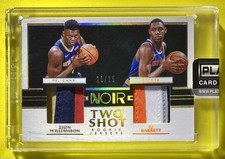 2019-20 Noir Zion Williamson RJ Barrett Rookie Patch #/25 Two Shot Jerseys NBA