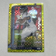 2025 Topps Chrome Kalel Mullings RC #309 Tennessee Titans Yellow Refractor