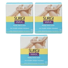 Surgi-wax Hair Remover For Bikini, Body & Legs, 4-Ounce Boxes (Pack of 3) 