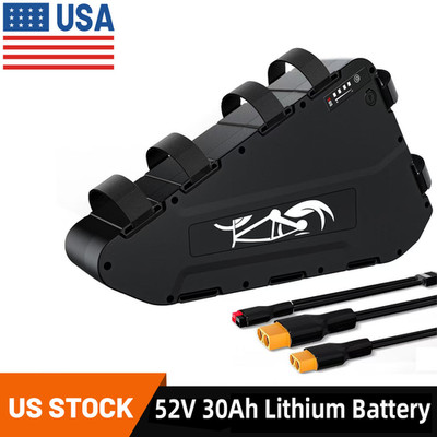 52V 30Ah Electric Bike Battery 100-4100W 80A Bms Triangle Battery Samsung Cells