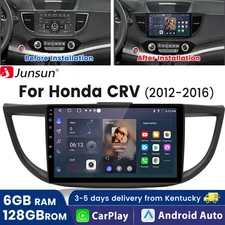 6+128G 8Core CarPlay Android14 For Honda CRV 2012-2016 Car Stereo Radio GPS Navi