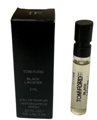 Tom Ford Black Lacquer Perfume Vial Spray .07oz Travel Size New in Box cologne