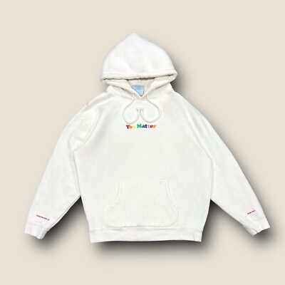 You Matter White w/ Rainbow Lettering Hoodie | eBay