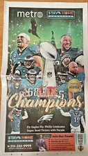 PHILA EAGLES Metro Newspaper SPECIAL PARADE EDITION Super Bowl LIX 2/13/2025 NFL