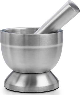 #ad #ad Pill Crusher 304 Food Grade Stainless Steel Mortar and Pestle Medicine Grinder $40.89