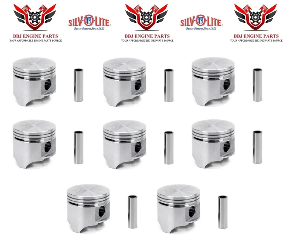 (8) Pistones Silvolite para Chrysler Dodge Mopar 383 V8 1959-1971  Foto 3 de 3