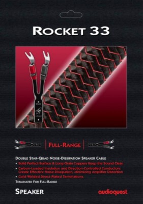 AudioQuest Rocket 33 Full Range Speaker Cable - 35' Pair - Authorized Dealer