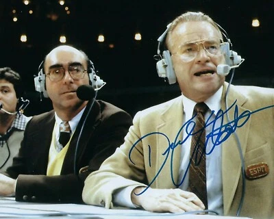 GFA NCAA Espn Basketball Animateur Dick Vitale Signé 8x10 Photo D5 COA - Photo 1/2