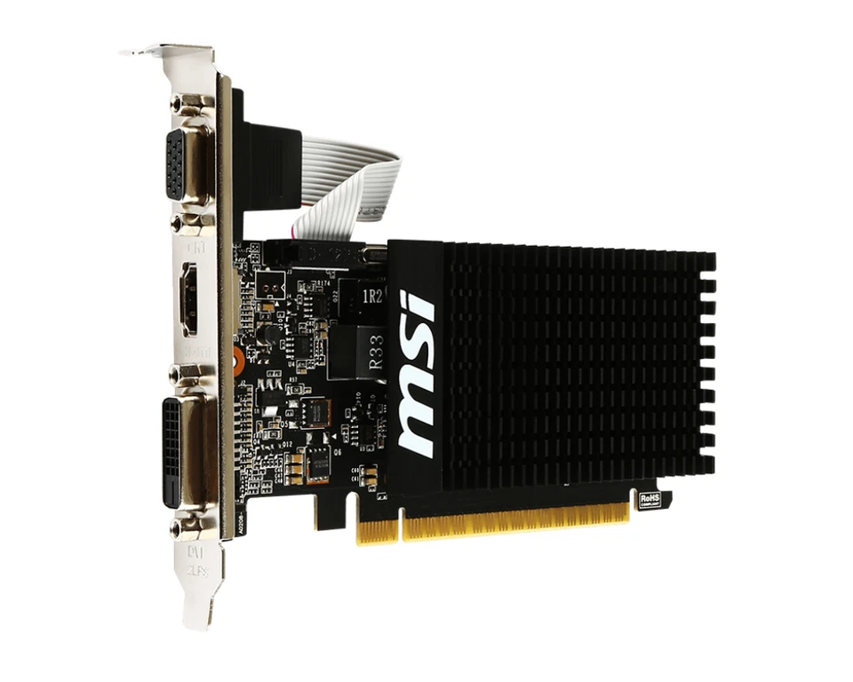 *NEW* MSI  GT7101GD3HLP  GT 710  1GB DDR3 PCIe2.0 x16 (uses x8) - s/n Recorded - Image 3 of 4