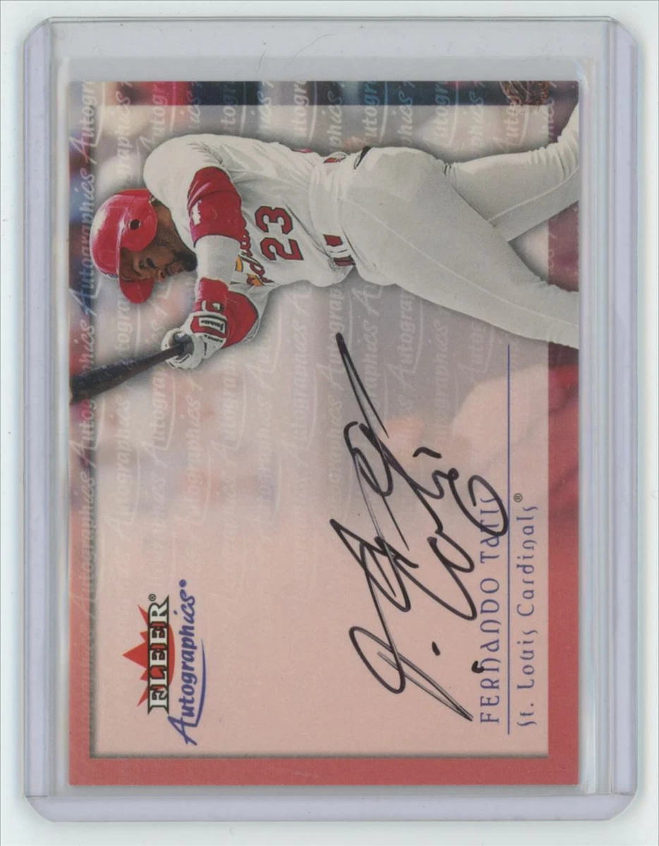 2000 Fleer Autographics Fernando Tatis Auto . St. Louis Cardinals