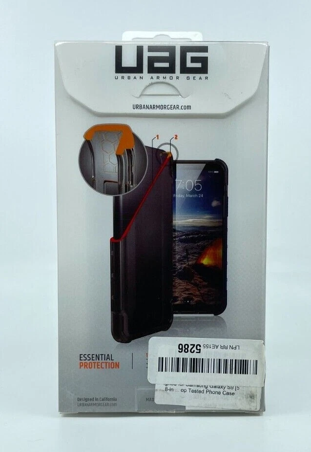 Funda Urban Armor Gear Plyo Pluma Luz para Samsung Galaxy (S9+) - Ceniza/Negro Foto 2 de 3
