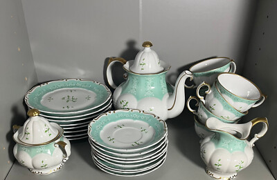 27 teiliges Teeset Kaffeeset Lichte DDR made in GDR
