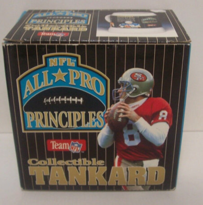 Vtg NFL All Pro Mug Stein Tankard John Elway Dan Marino Troy Aikman Steve Young