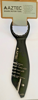 Aztec Fahrrad Hai Rotor Verschleißanzeige & Sicherungsringschlüssel 6 Funktionen Multitool