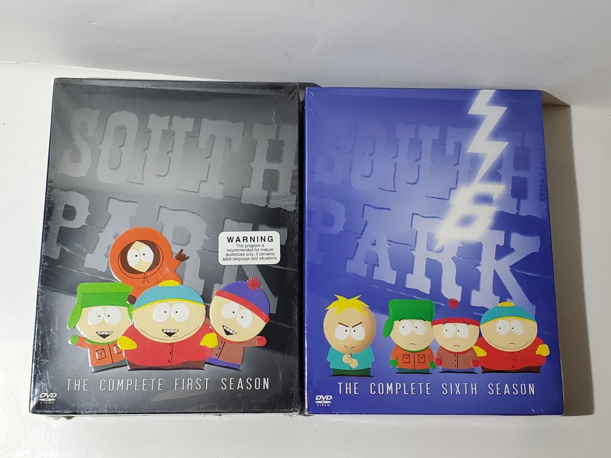 South Park : Complete First & Sixth Season On DVD Lot Of (2) Box