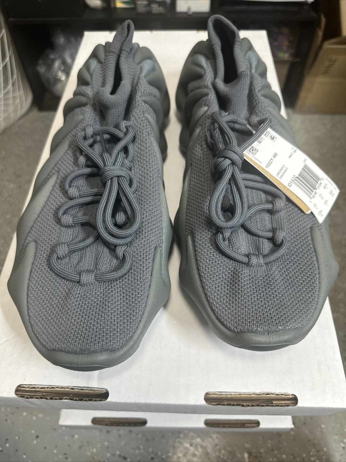 Taglia 13 5 Adidas Yeezy Boost 450 Stone Teal 100% autentiche spedizione veloce