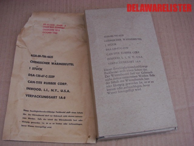 1x US MILITARY Vintage Hand Warmer w/Case NSN 6530-00-786-4635 1960's 