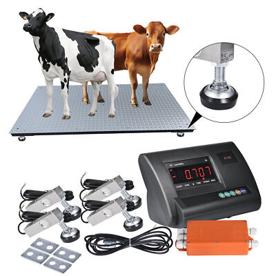 10000lbs Digital Livestock Scale Large Pet Dog Sheep Goat Scale Heavy Duty