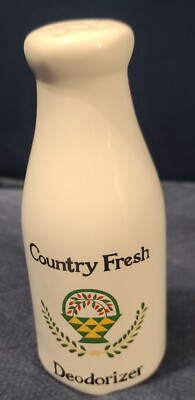 Country Fresh Pottery Milk Bottle Shaped Refrigerator Deodorizer 