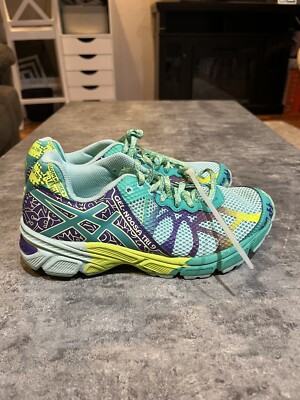 Wmns Asics Gel Noose Tri Green Purple Size Brand New With Defects  No Box