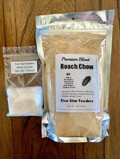 1 lb. Roach/Cricket Chow and 1 oz. Water Crystals Combo Fast Shipping 