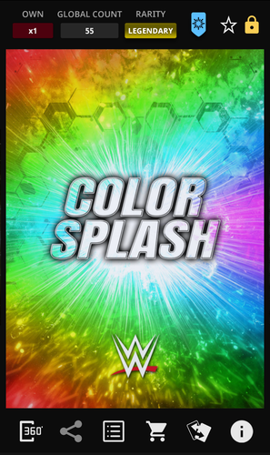 Topps WWE Slam 25 Color Splash Rainbow Motion Signature Legendary Johnny Gargano - Picture 2 of 2