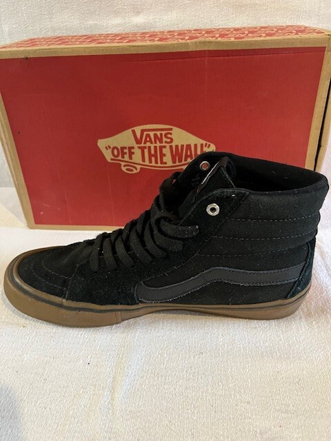Size 9 - VANS Sk8- Pro High Black Gum for sale online | eBay