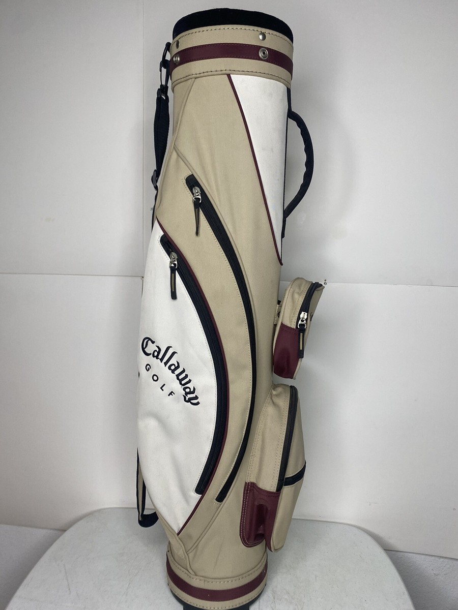 【新品未使用品】Callaway CLUBHAUS Tour Golf Bag Used Callaway ORG 14 Way Golf Cart Carry Bag White/Black