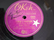 MARY HEALY Perry BOTKIN Orch I Hear Rhapsody/Down Argentina Way 1940 OKEH 5864 V