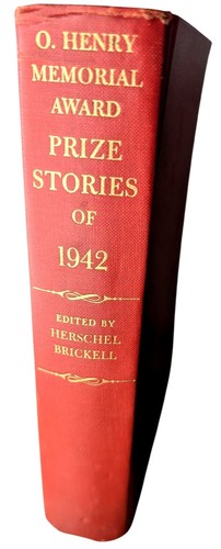 O. Henry Memorial Award Prize Stories Of 1942 Red Hardcover Cut Pages Book