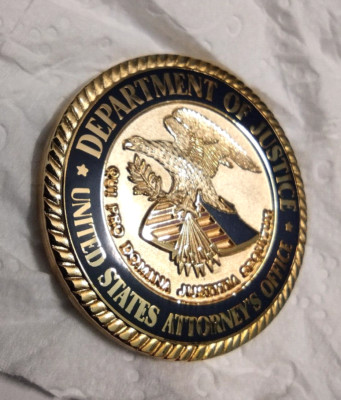DOJ United States Government District OF New York Attorney's Challenge Coin