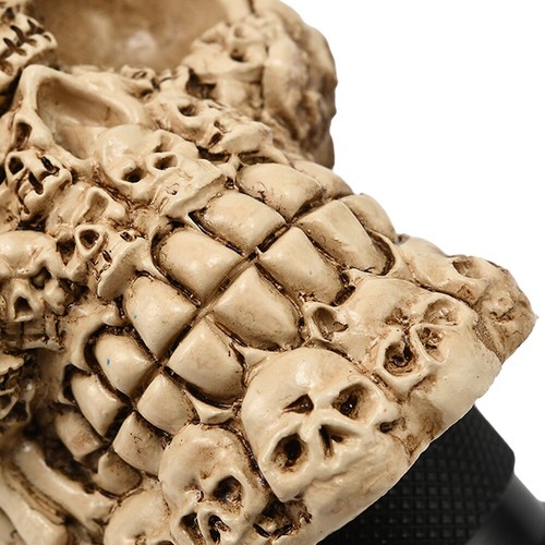 Palanca de cambios universal Skull Gear Skeleton coche manual palanca de cambios beige - Imagen 6 de 9