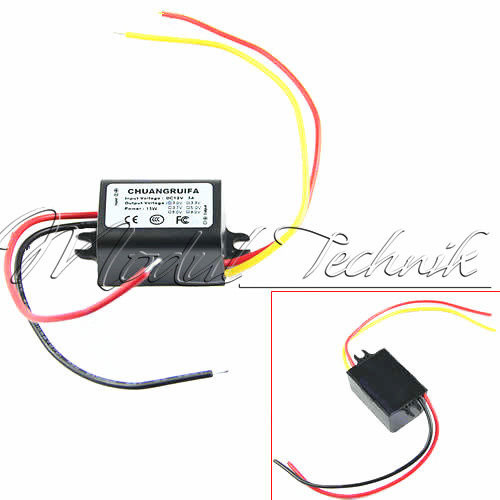 DC 12V Step down to 9/5/6V 3A 15W Mini/Micro/Double USB Power Adapter Converter - Bild 2 von 33