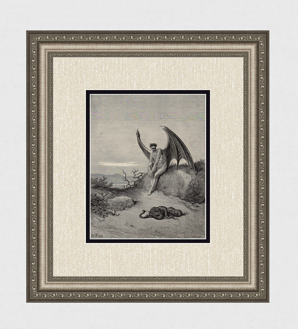 WOW 1800s DORE Religious Woodcut 