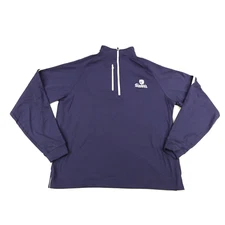 FootJoy Sweater Mens Medium Blue 1/4 Zip Performance Stockdale Country Club Golf