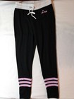 Material Girl Active Women Black Leggings Small Pink Love Elastic Waist  — photo 2