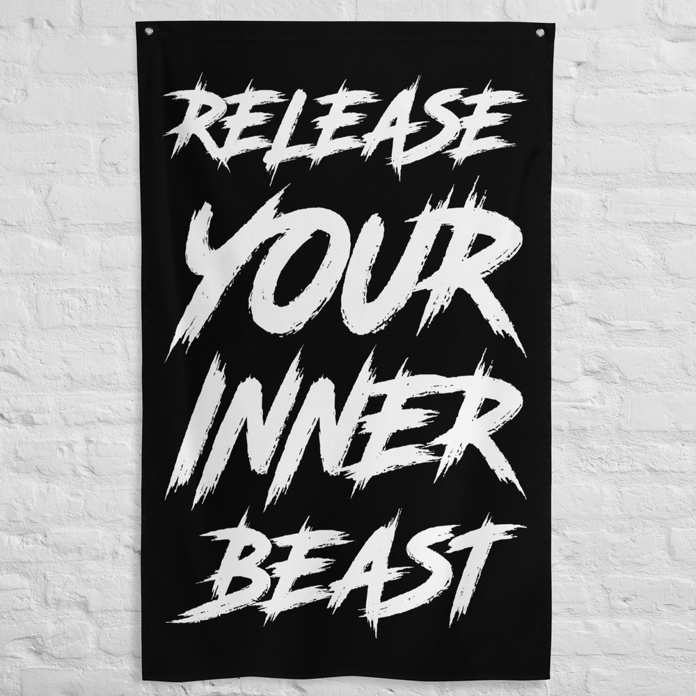 Custom Gym Flag - Home Gym Wall Art - Gym Accessories