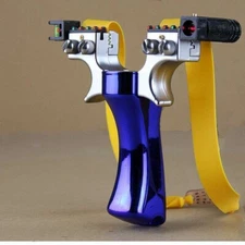 Hunting Professional Catapult Laser Slingshot With Rubber Aim Point Target HOT