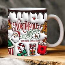 Christmas Northpole Mug Tea Coffee Christmas Hot Chocolate Gift Movie Mug Santa
