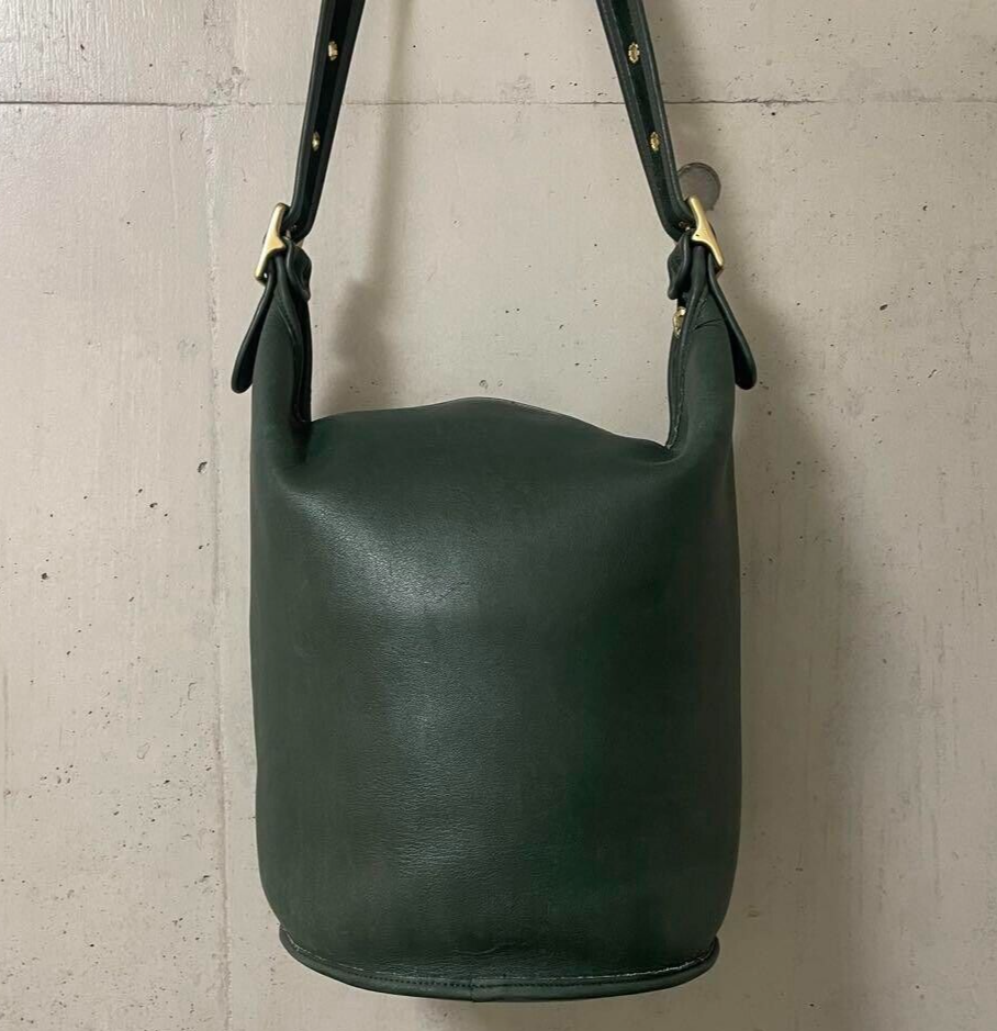 Extremely Rare Made In USA Old Coach 9085 Shoulder Bag Green