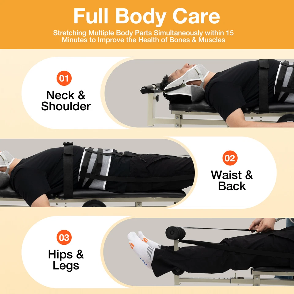 Traction Table Back Stretcher for Lower Back Pain Relie for Cervical Spine New - Image 2 of 4