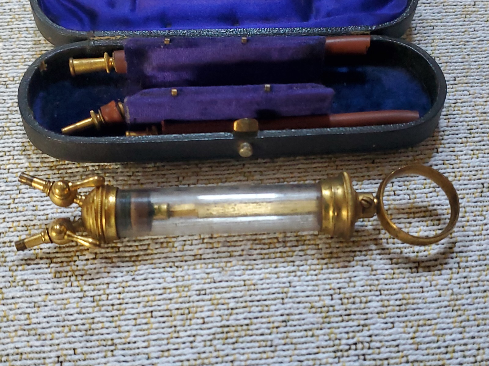 Antique Brass Embalming Hand Pump Syringe Chemical Mortician Funeral eBay